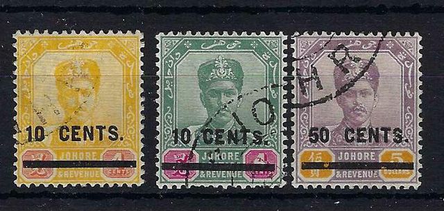 Image of Malayan States ~ Johore 58/60 FU